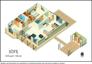interior of expat home Costa Rica