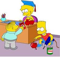 Bart and Lisa Simpson