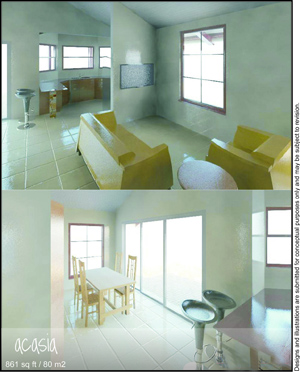 interior view model home Costa Rica beach house