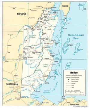 Belize Map