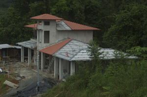 final roof being installed