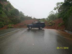 road problems Costa Bellena