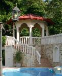 beautiful cabanas and pergolas