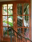 Stained glass door