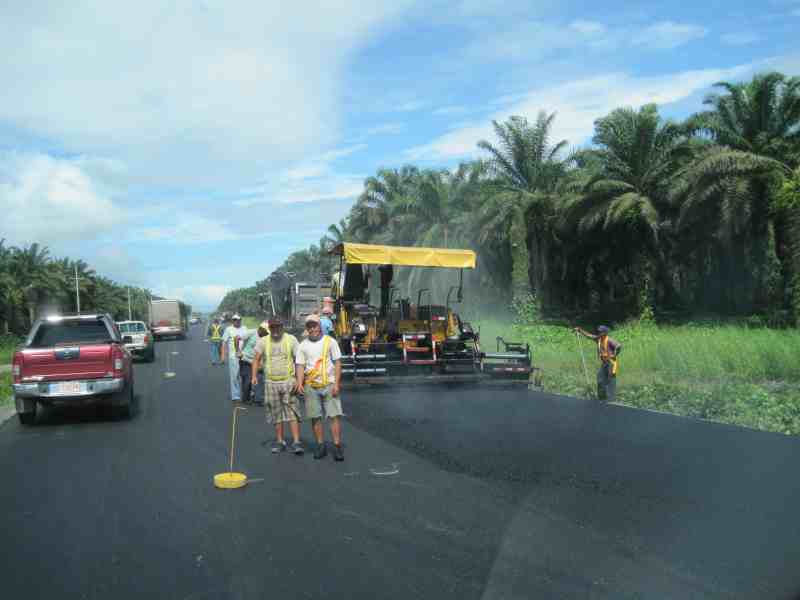 paving the costanera highway