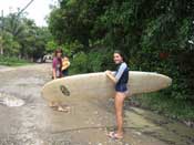 girls surfing