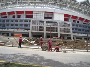 Stadium in Costa Rica nears completion