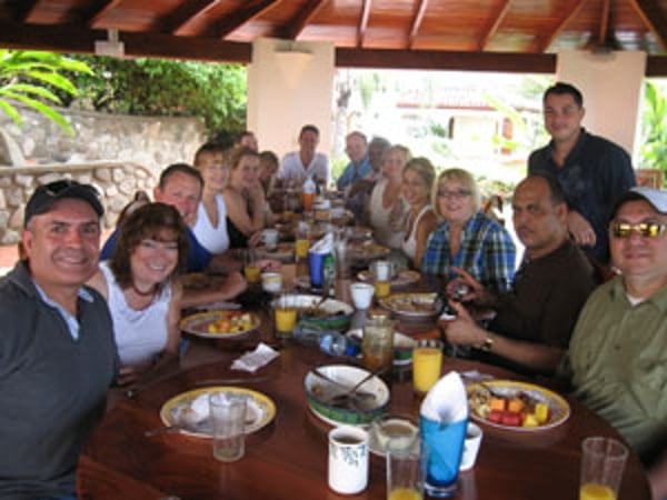 Another great meal during one of our property tours for north Americans living in Costa Rica