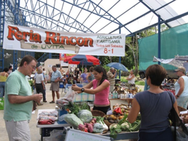 This is the Saturday Farmers market in Uvita