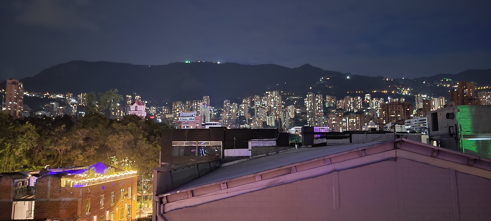 Medellin Skyline at night